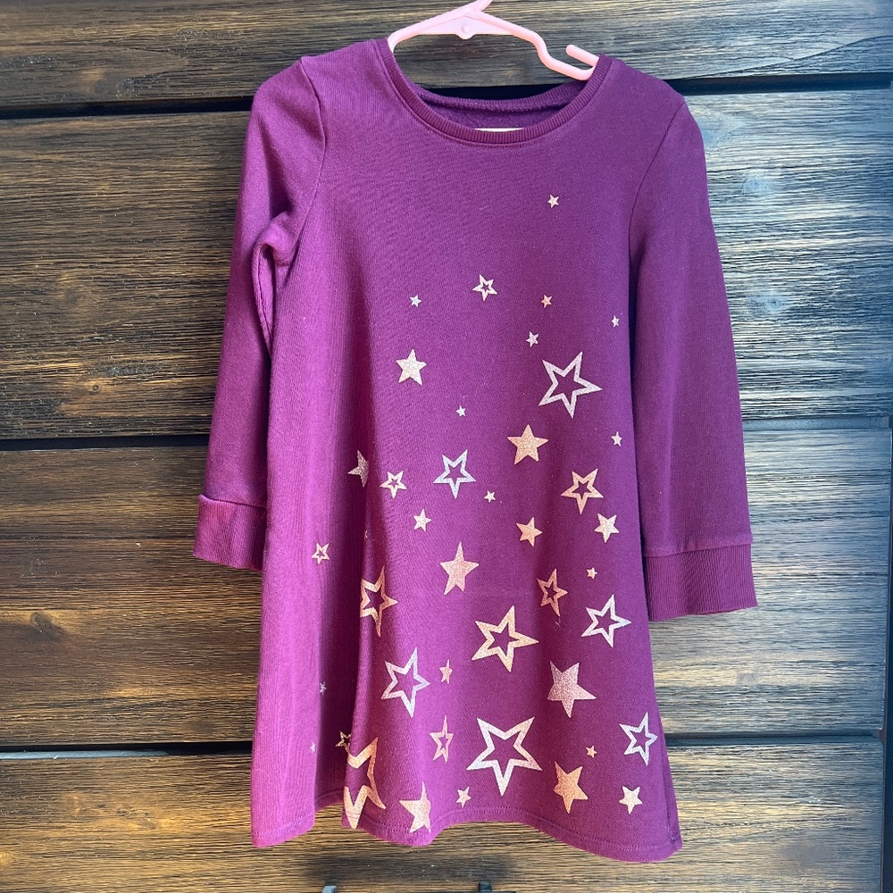 Jumping Beans Purple Sweater Dress Size: 5, 6 & 7